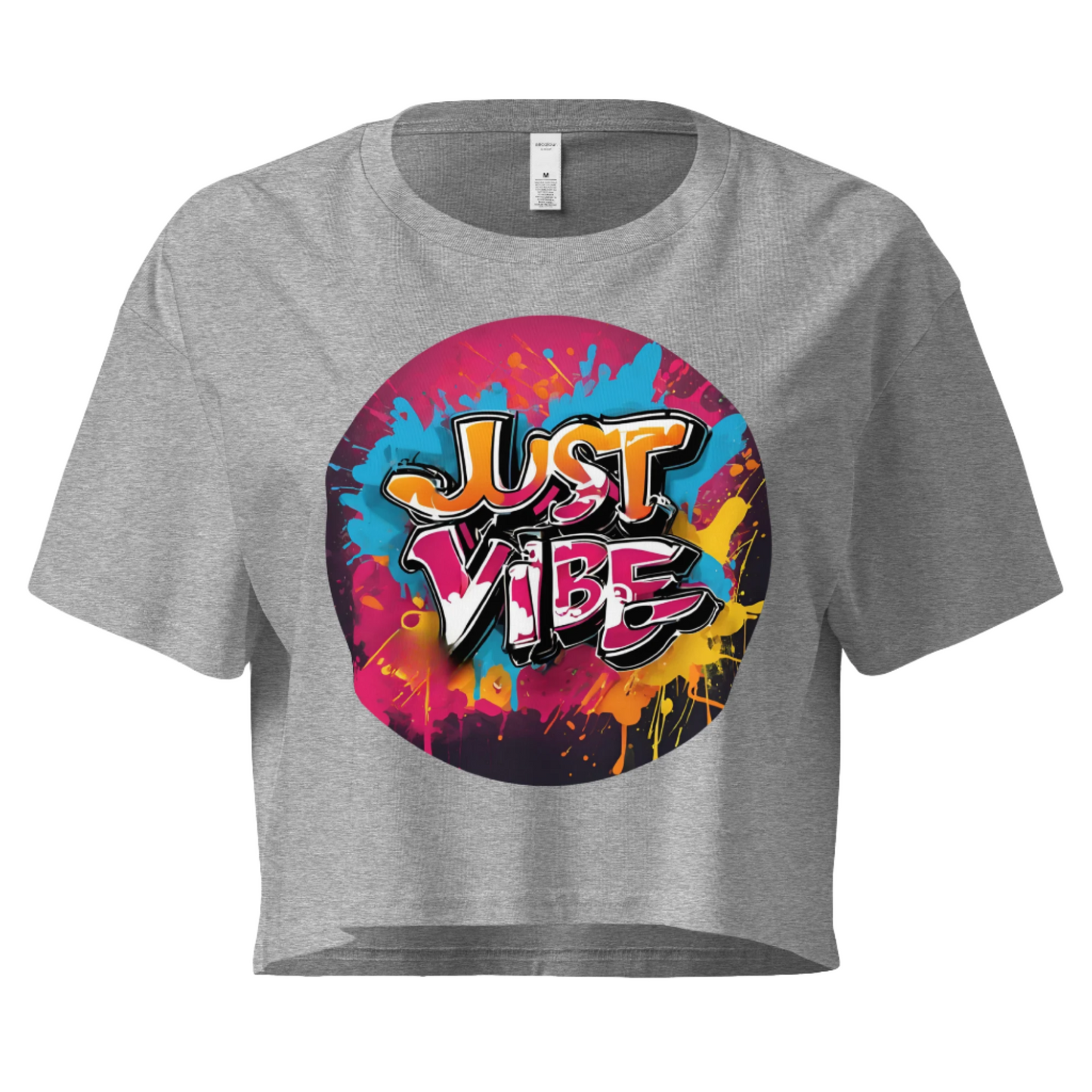 The Graffiti Collection: Just Vibe Crop Top