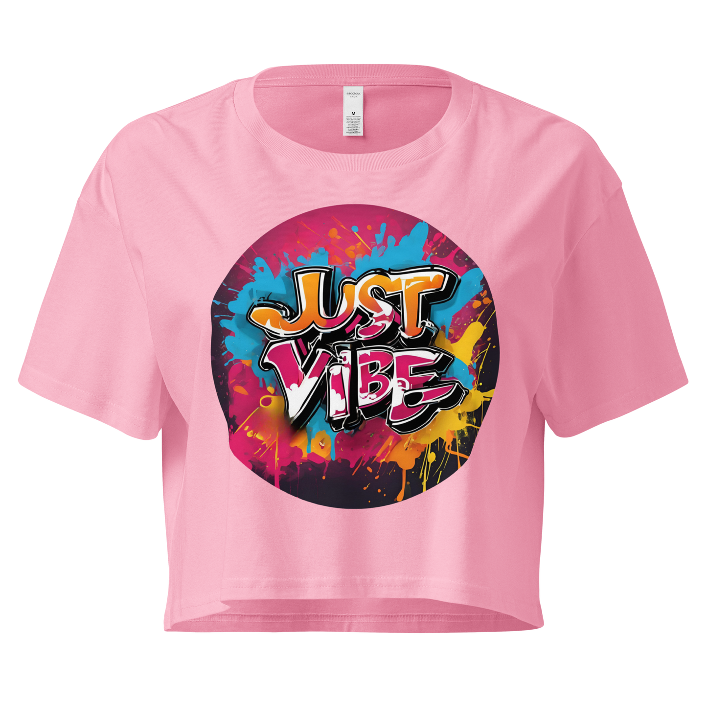 The Graffiti Collection: Just Vibe Crop Top