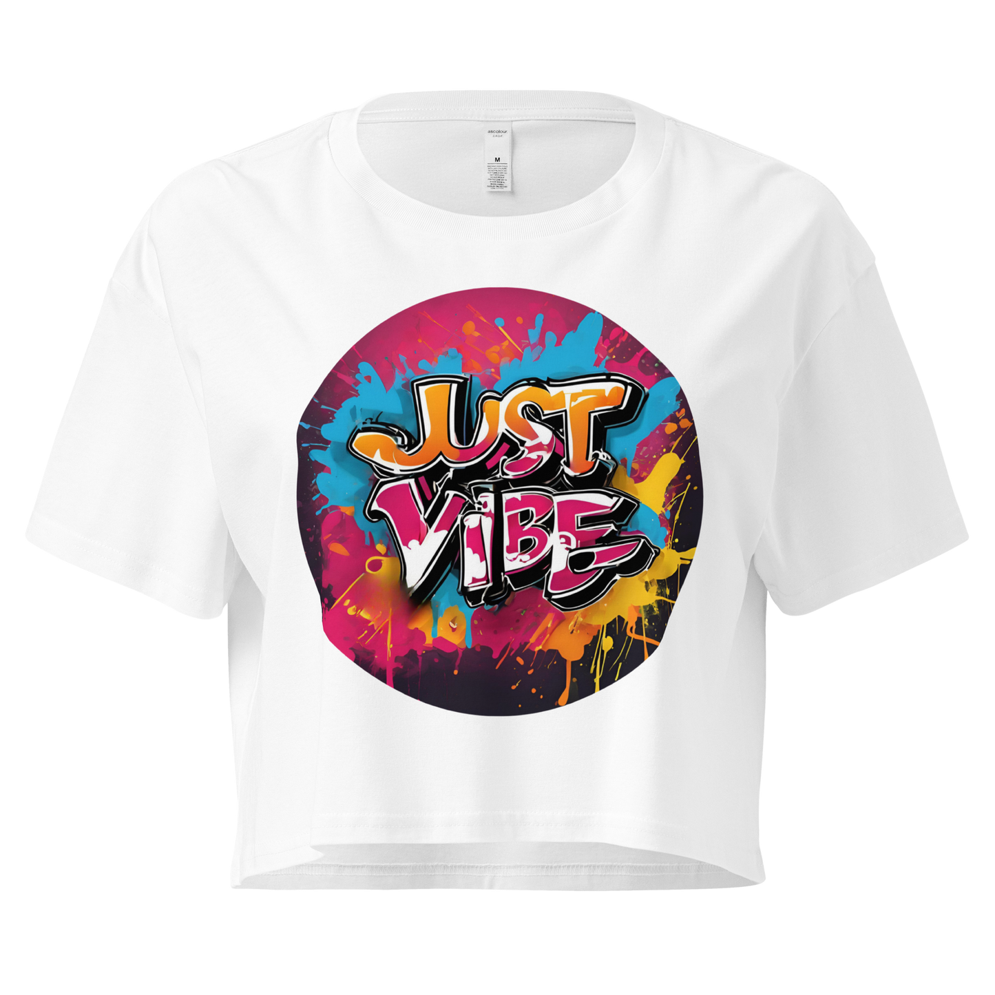 The Graffiti Collection: Just Vibe Crop Top